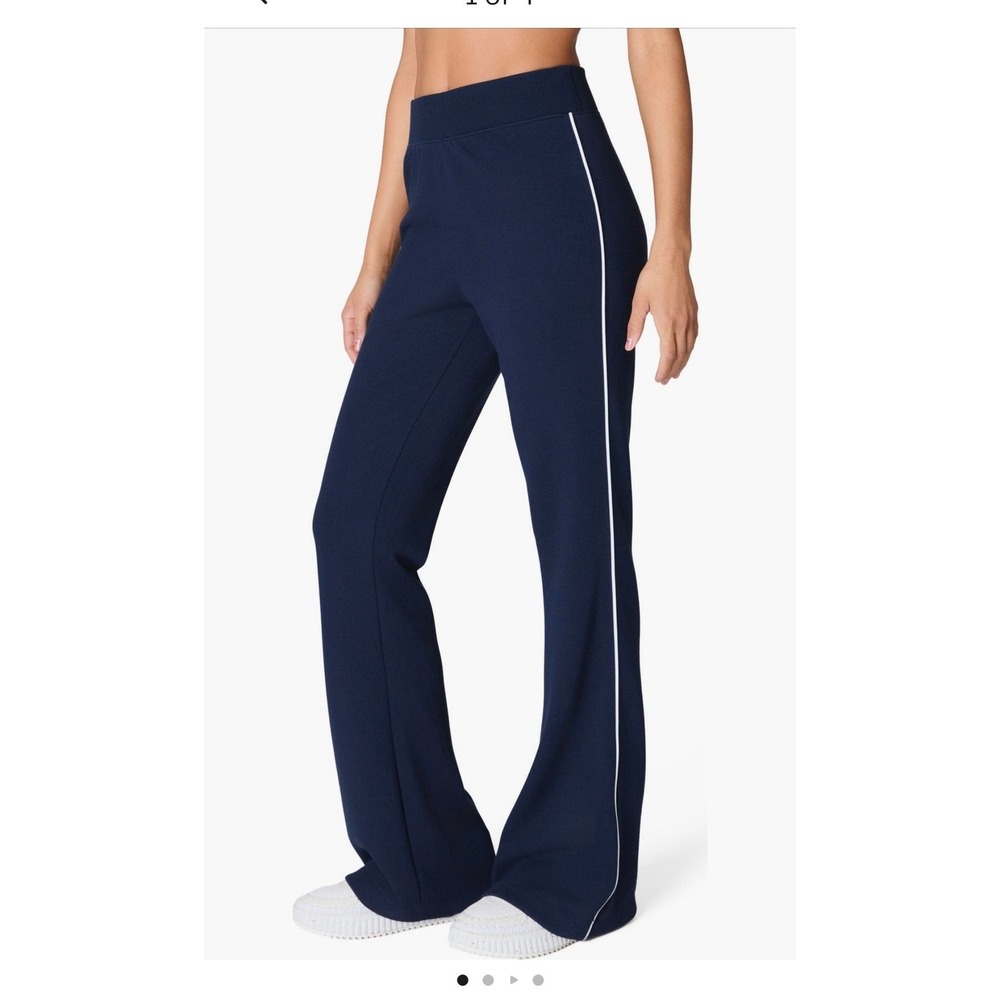 Spanx Women's AirEssentials Pique Flare Leg Pants Navy